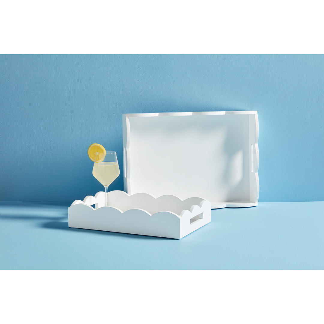 Scalloped Lacquer Tray