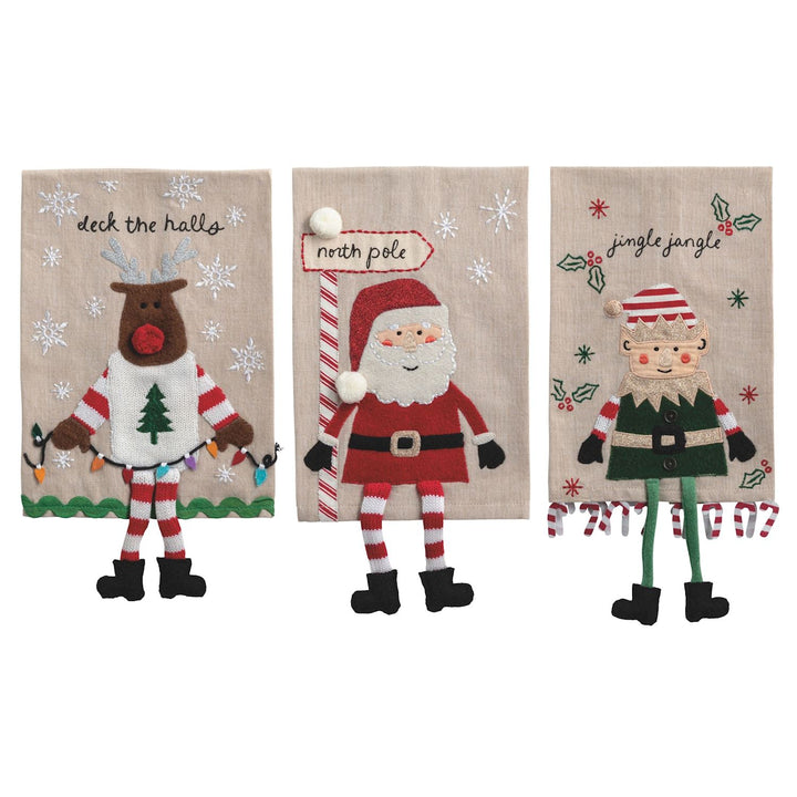 Christmas Dangle Leg Towel