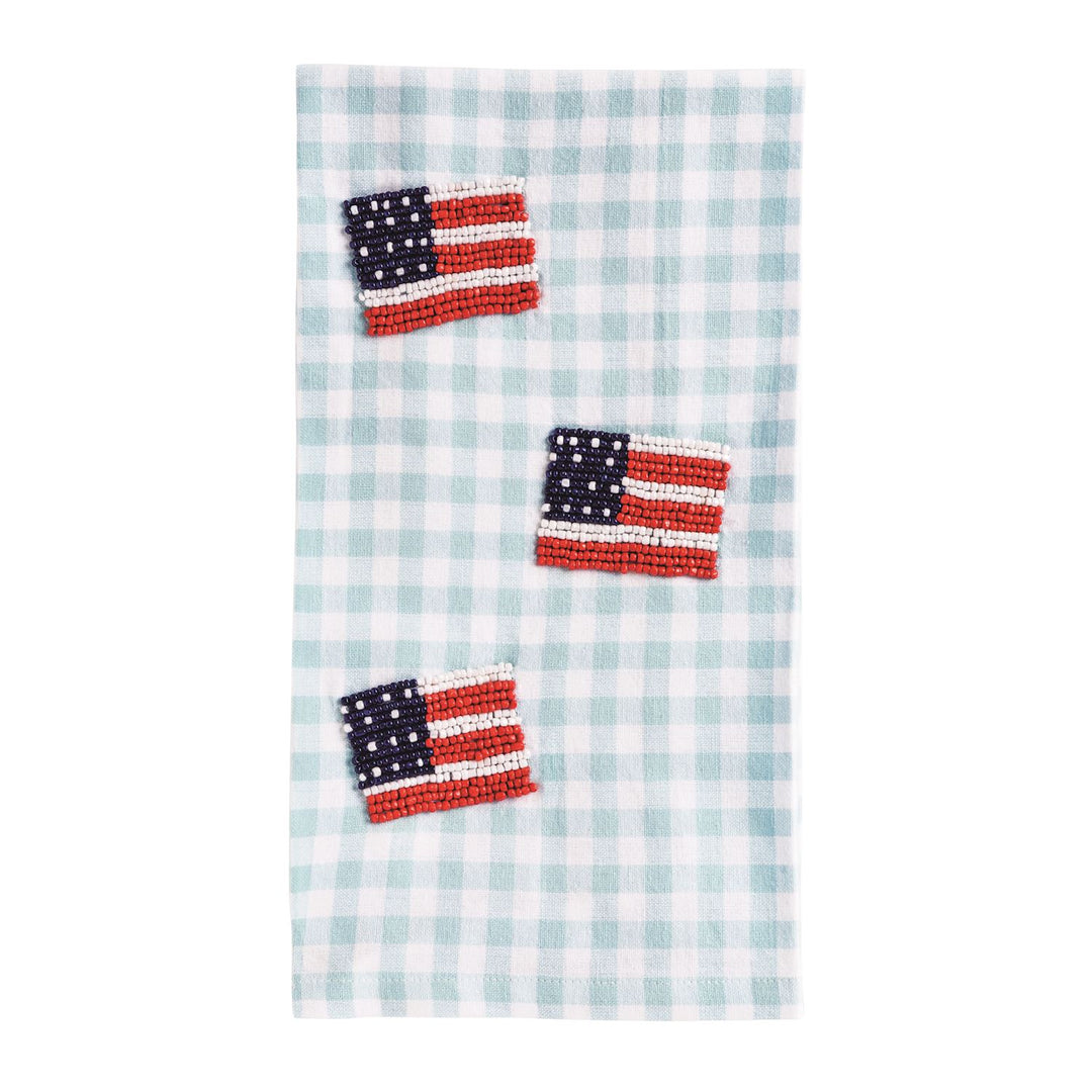 Patriotic Beaded Towel