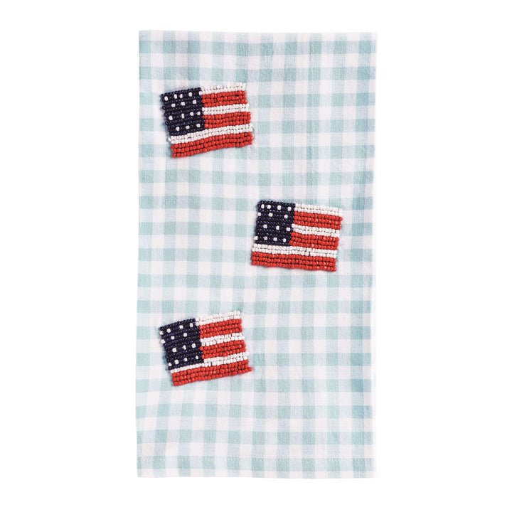 Patriotic Beaded Towel