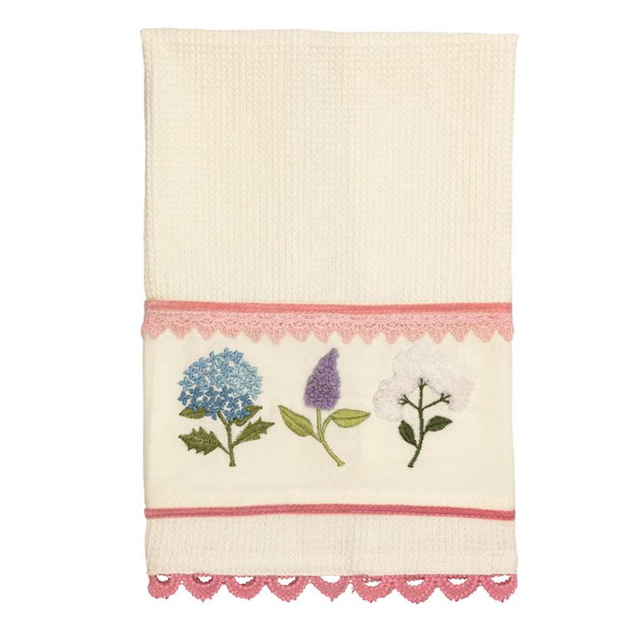 Flower Embroidery Towel