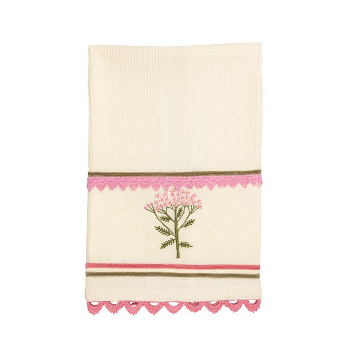 Flower Embroidery Towel