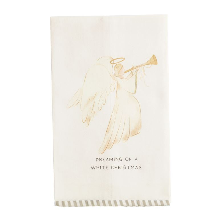 Christmas Stripe Hem Towel