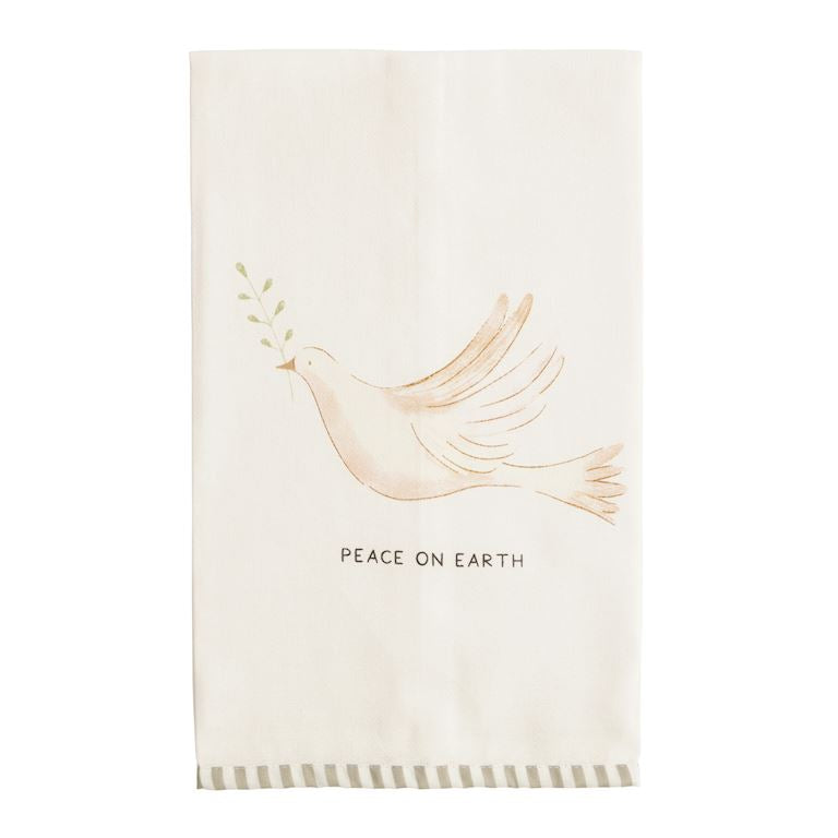 Christmas Stripe Hem Towel