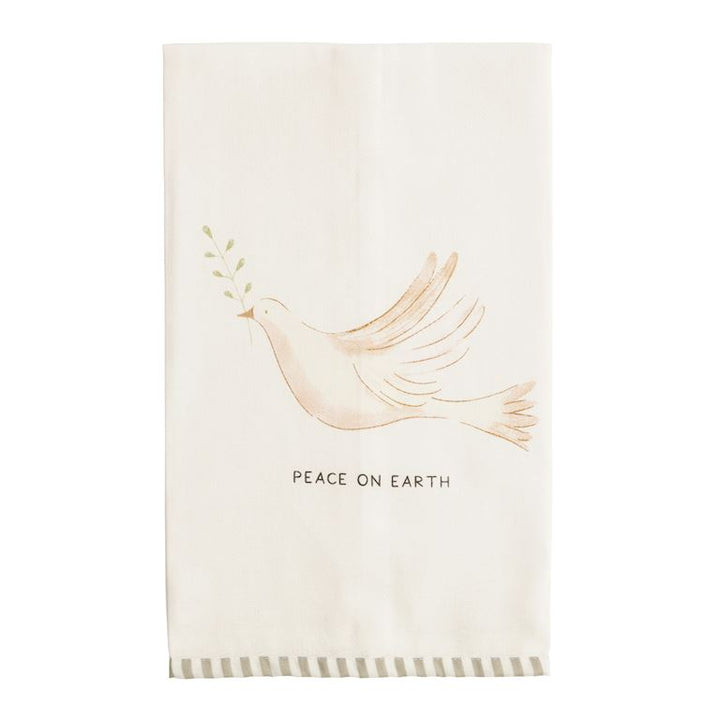 Christmas Stripe Hem Towel