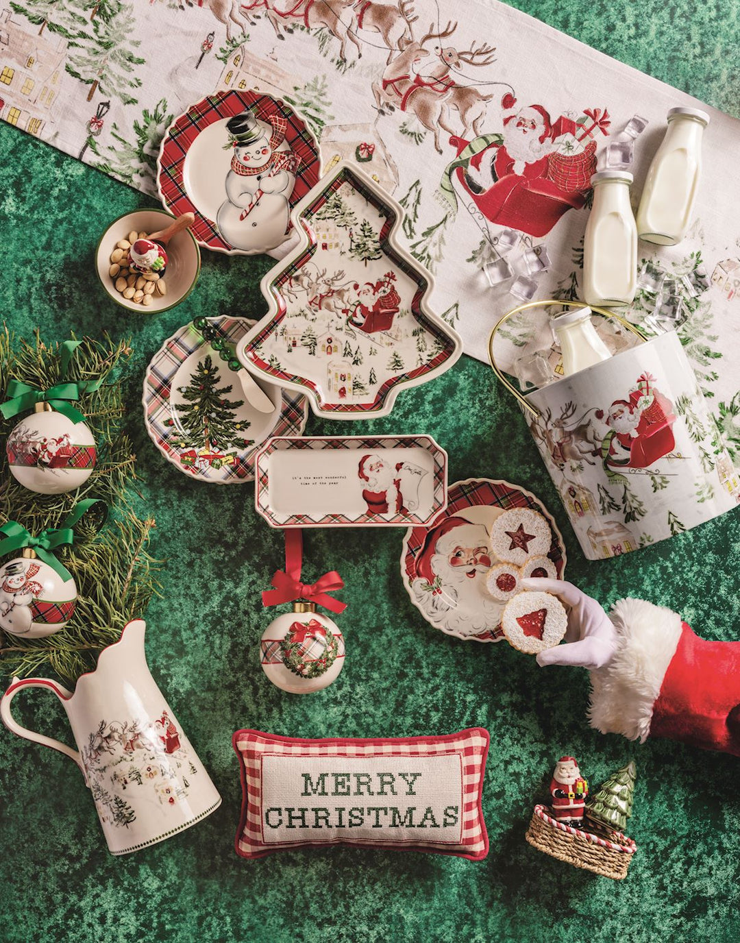 Santa Scene Table Runner