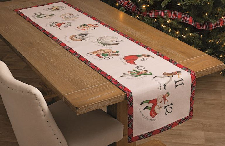 12 Days of Christmas Table Runner