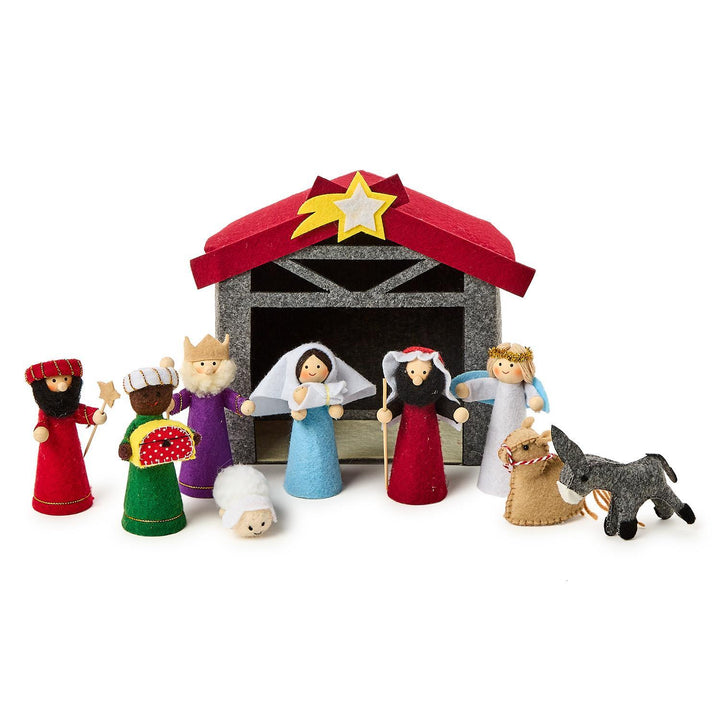 Handcrafted Felt Nativity Set