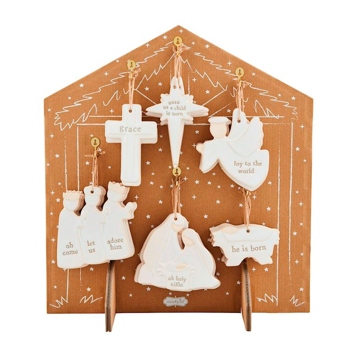 Textured Nativity Ornament