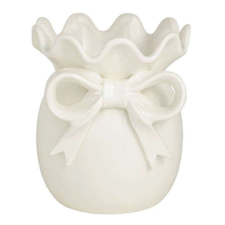 Ruffled Bow Vase