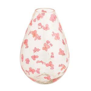 Pressed Pink Flower Vase