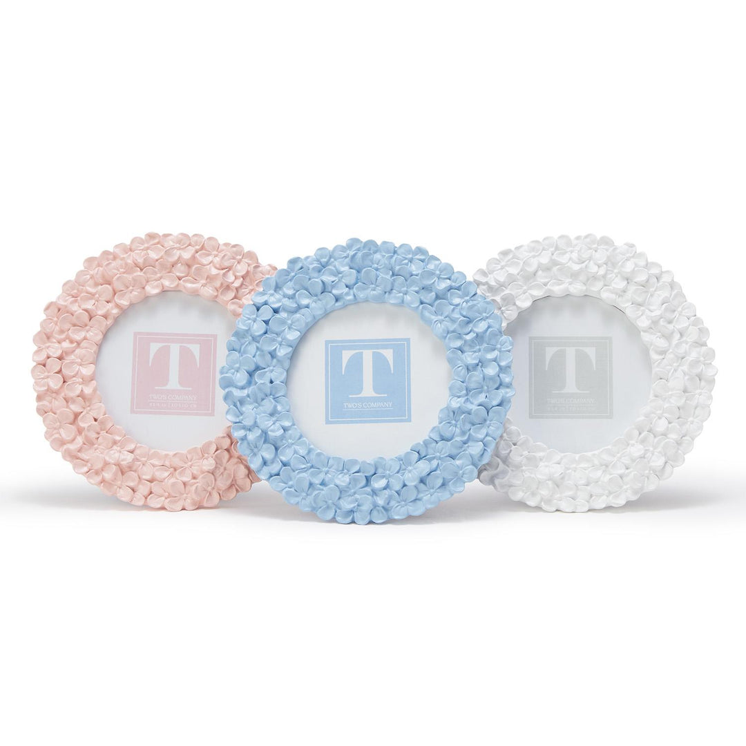 Hydrangea Round Photo Frame