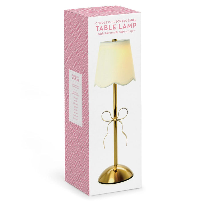 LED Gold Bow Lamp