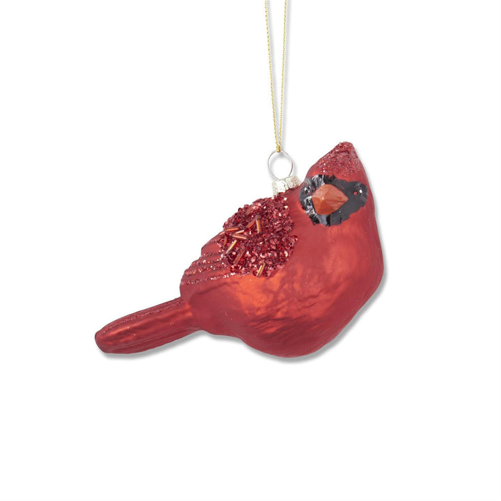 Red Glittered Cardinal Ornament