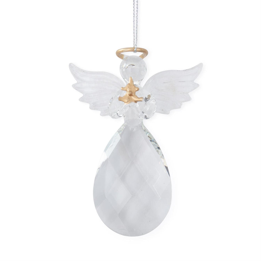 Clear Cut Glass Ornament