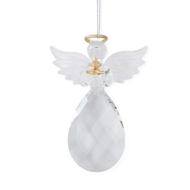 Clear Cut Glass Ornament