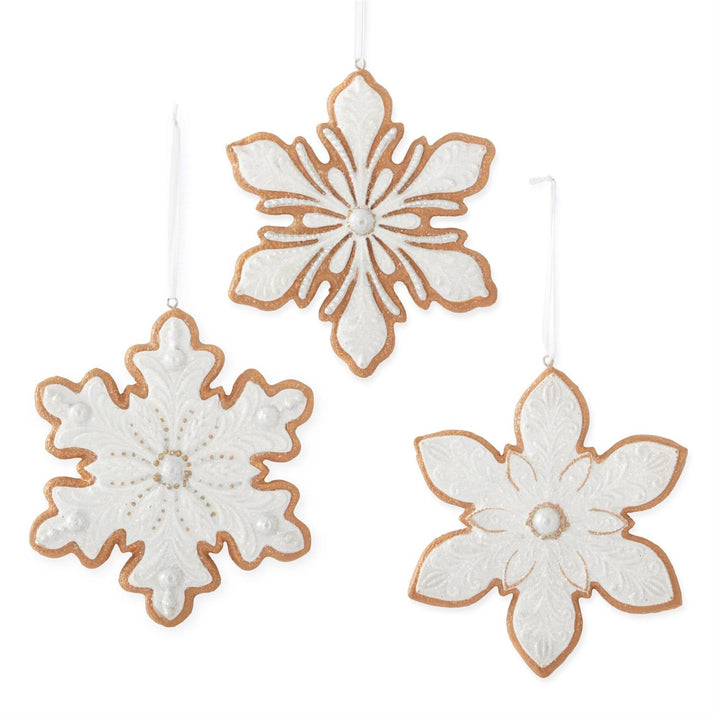 Glittered Snowflake Cookie Ornament