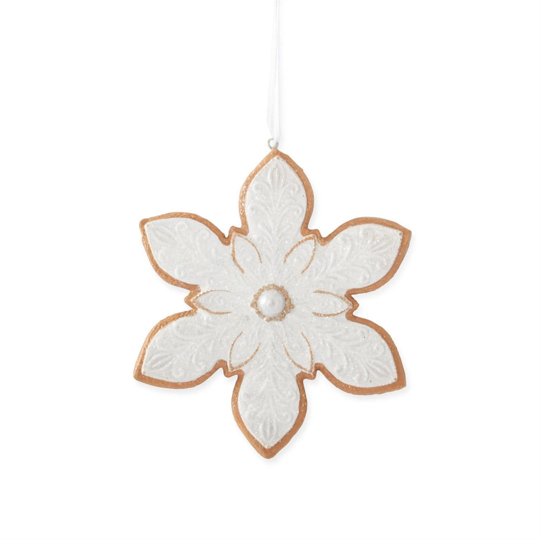 Glittered Snowflake Cookie Ornament