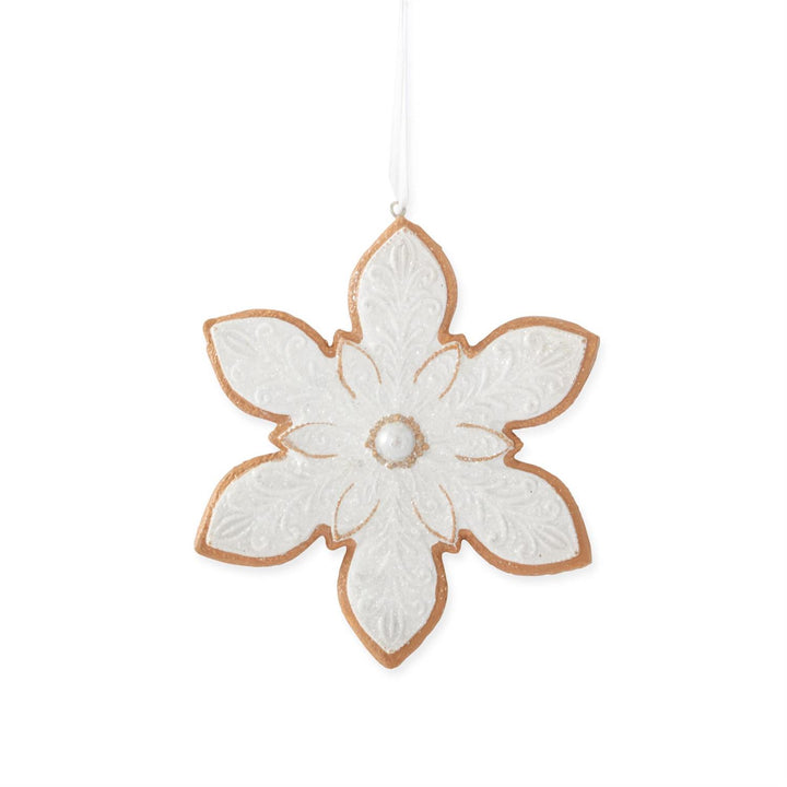 Glittered Snowflake Cookie Ornament