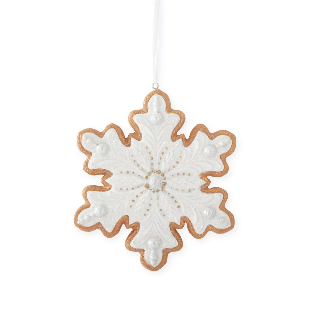 Glittered Snowflake Cookie Ornament