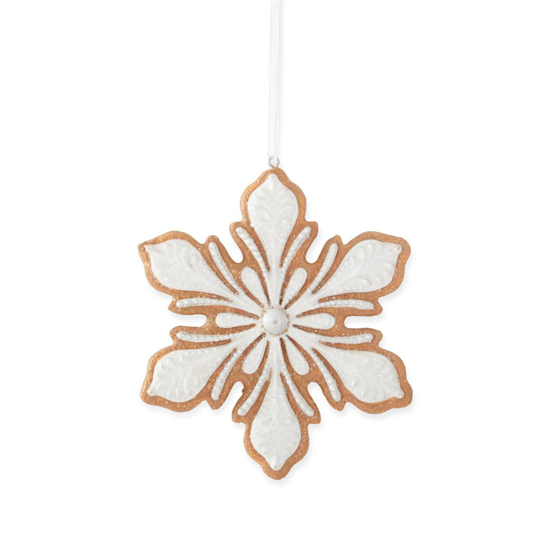 Glittered Snowflake Cookie Ornament