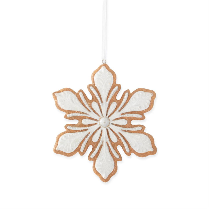 Glittered Snowflake Cookie Ornament