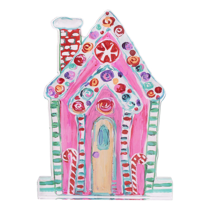 Pink Gingerbread House Acrylic Stand