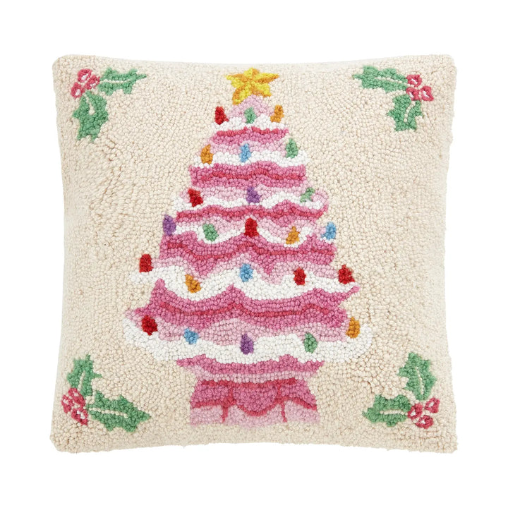 Pink Tree Hook Pillow