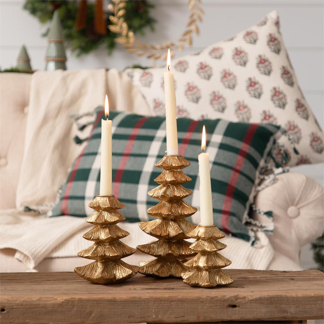 Gold Tree Candle Holder