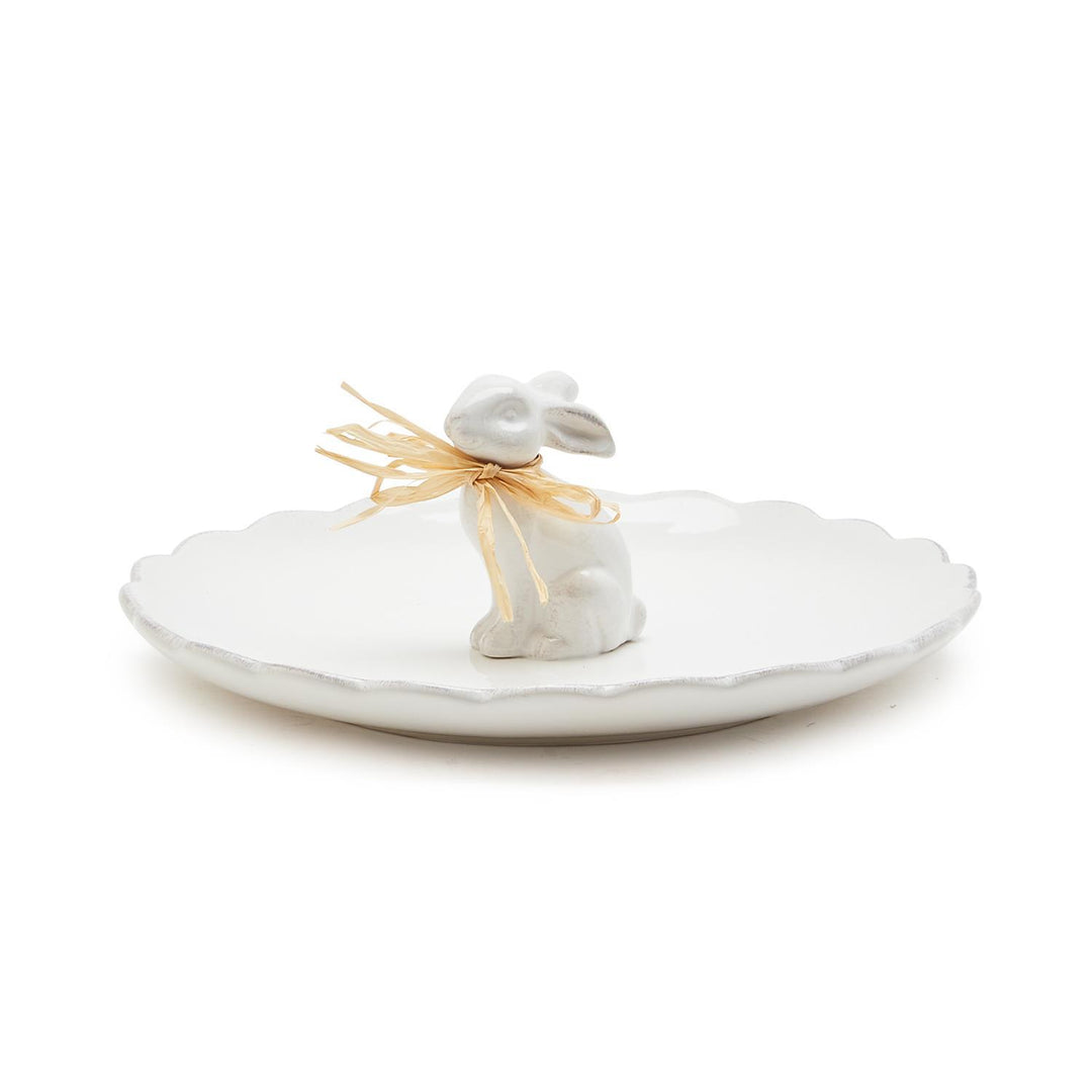 Bunny Scalloped Edge Platter