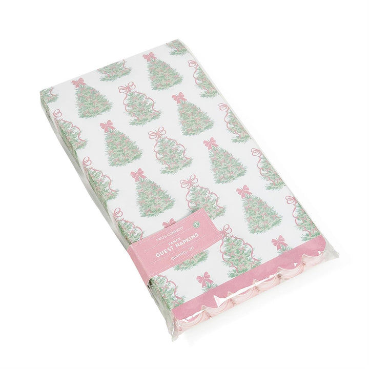 Trees Guest Towel w/Scalloped Edge