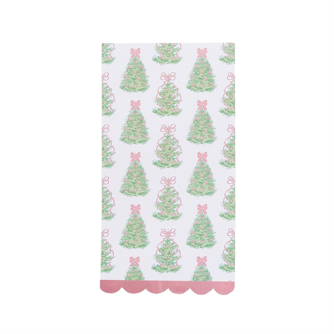 Trees Guest Towel w/Scalloped Edge