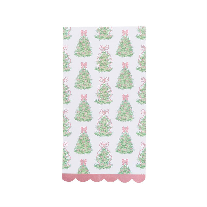 Trees Guest Towel w/Scalloped Edge