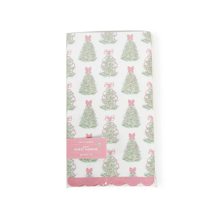 Trees Guest Towel w/Scalloped Edge