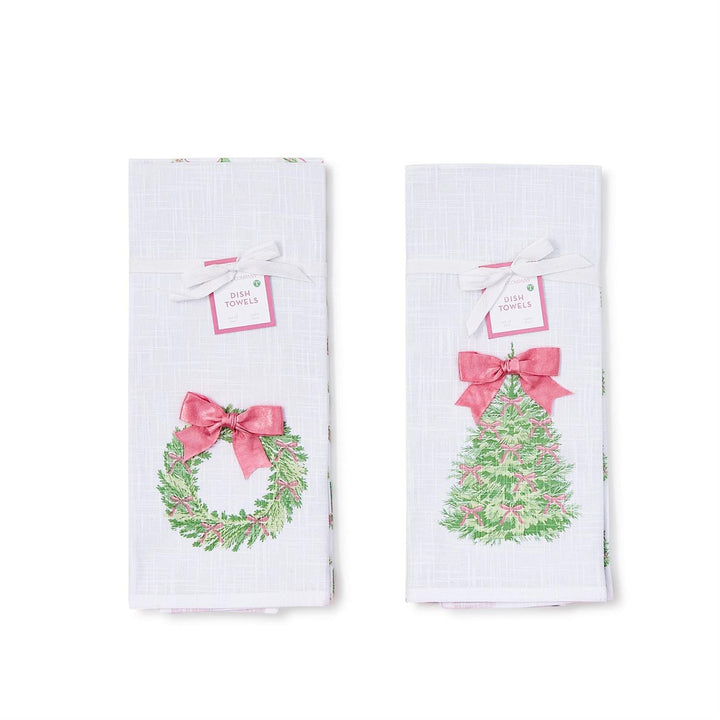 Dish Towel Set w/Bow