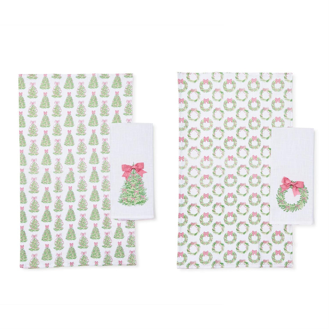 Dish Towel Set w/Bow