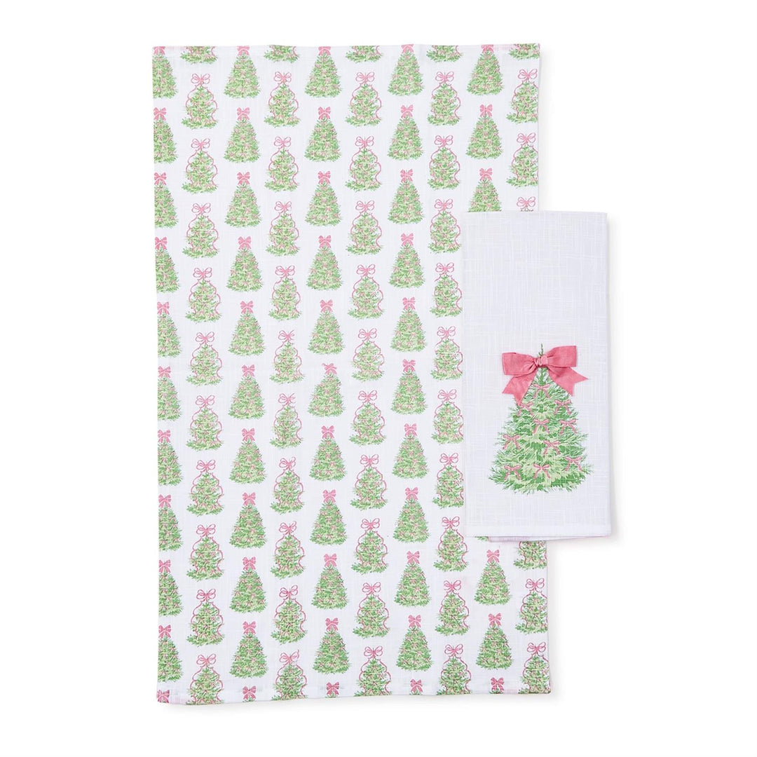 Dish Towel Set w/Bow