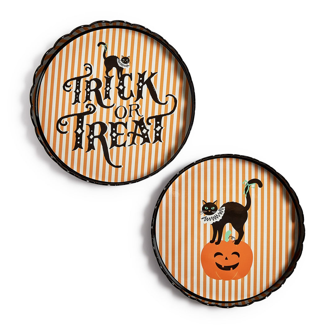 Halloween Scalloped Edge Tray