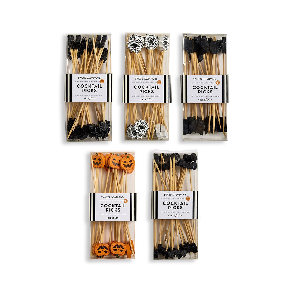 Spirited Halloween Cocktail Picks in Gift Box