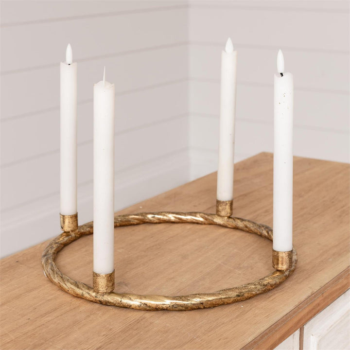 Gold Wreath Candelabra