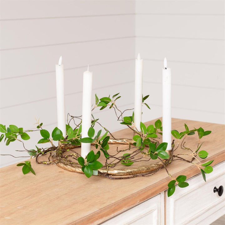 Gold Wreath Candelabra