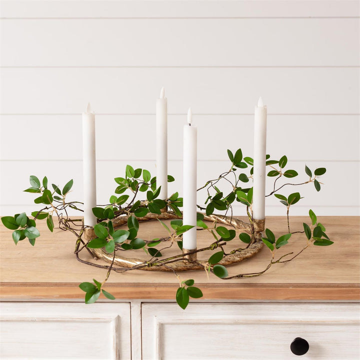 Gold Wreath Candelabra