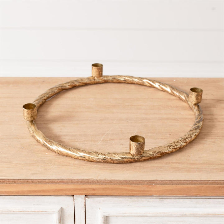 Gold Wreath Candelabra