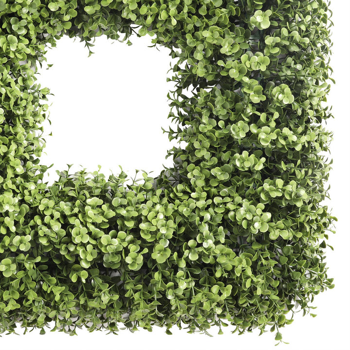 Boxwood Square Wreath, UV 20"