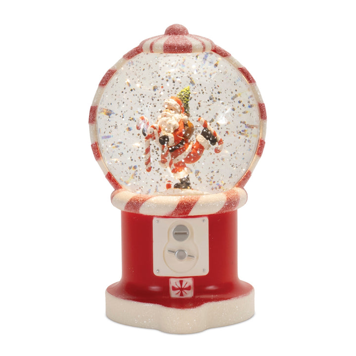 LED Gum Ball Machine Snow Globe