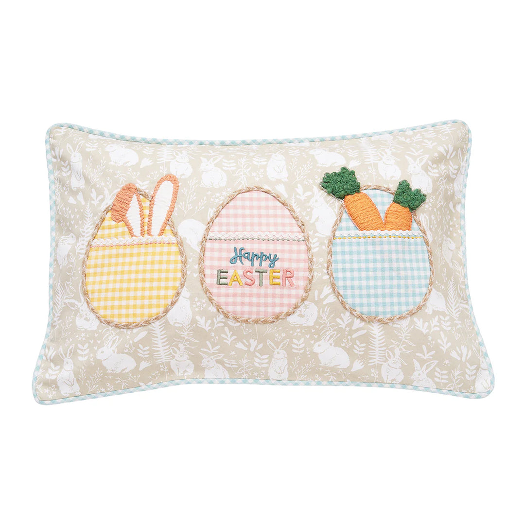 Easter Egg Trio Pillow