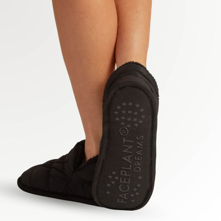 Black Puffer Slippers