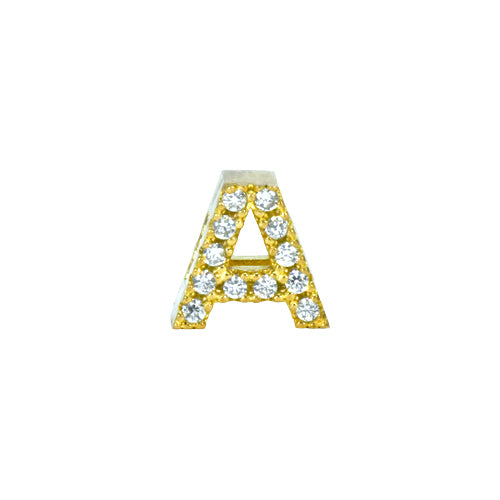 Yellow Initial Charm