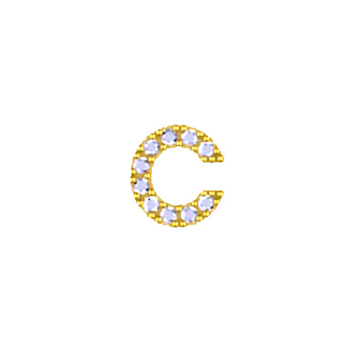 Yellow Initial Charm
