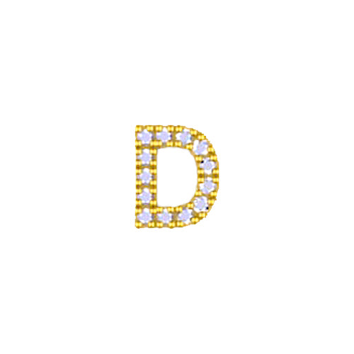 Yellow Initial Charm